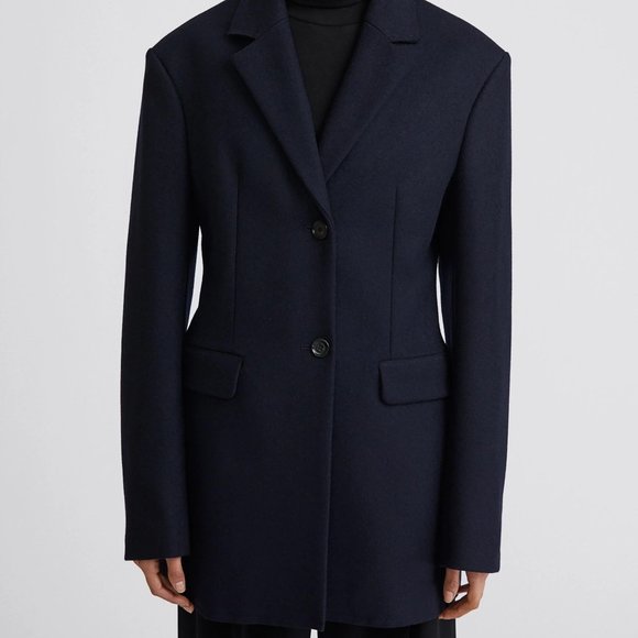 Filippa K. Jackets & Blazers - FILIPPA K. - Ancona Wool Pea Coat (NAVY)
